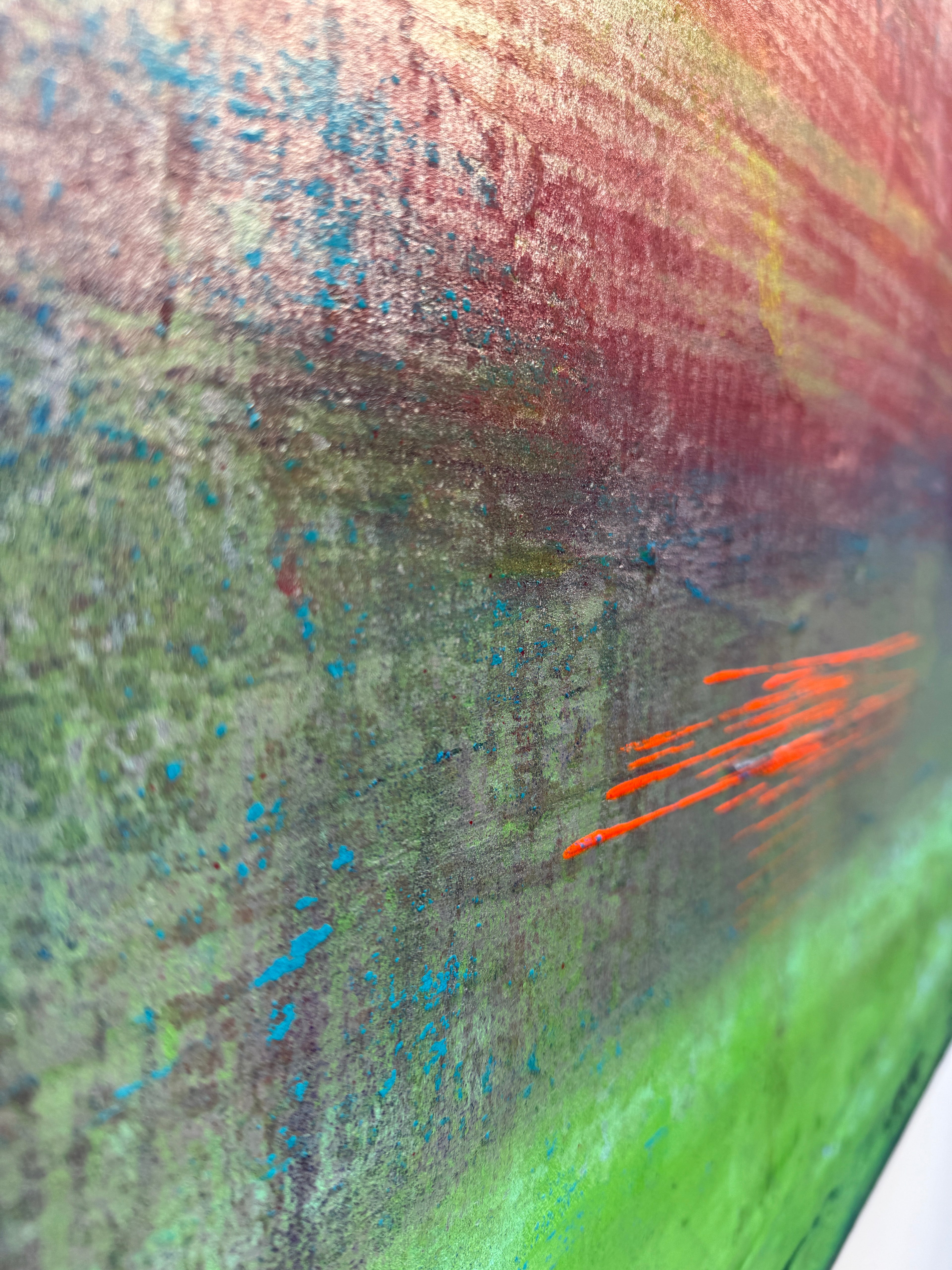 The tide in red reflections