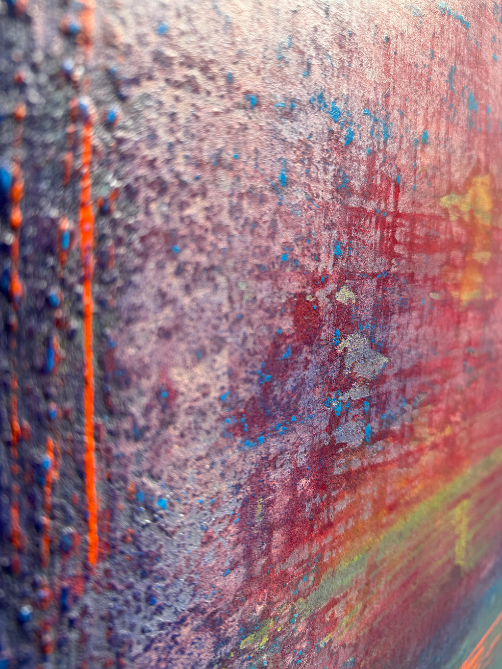 The tide in red reflections