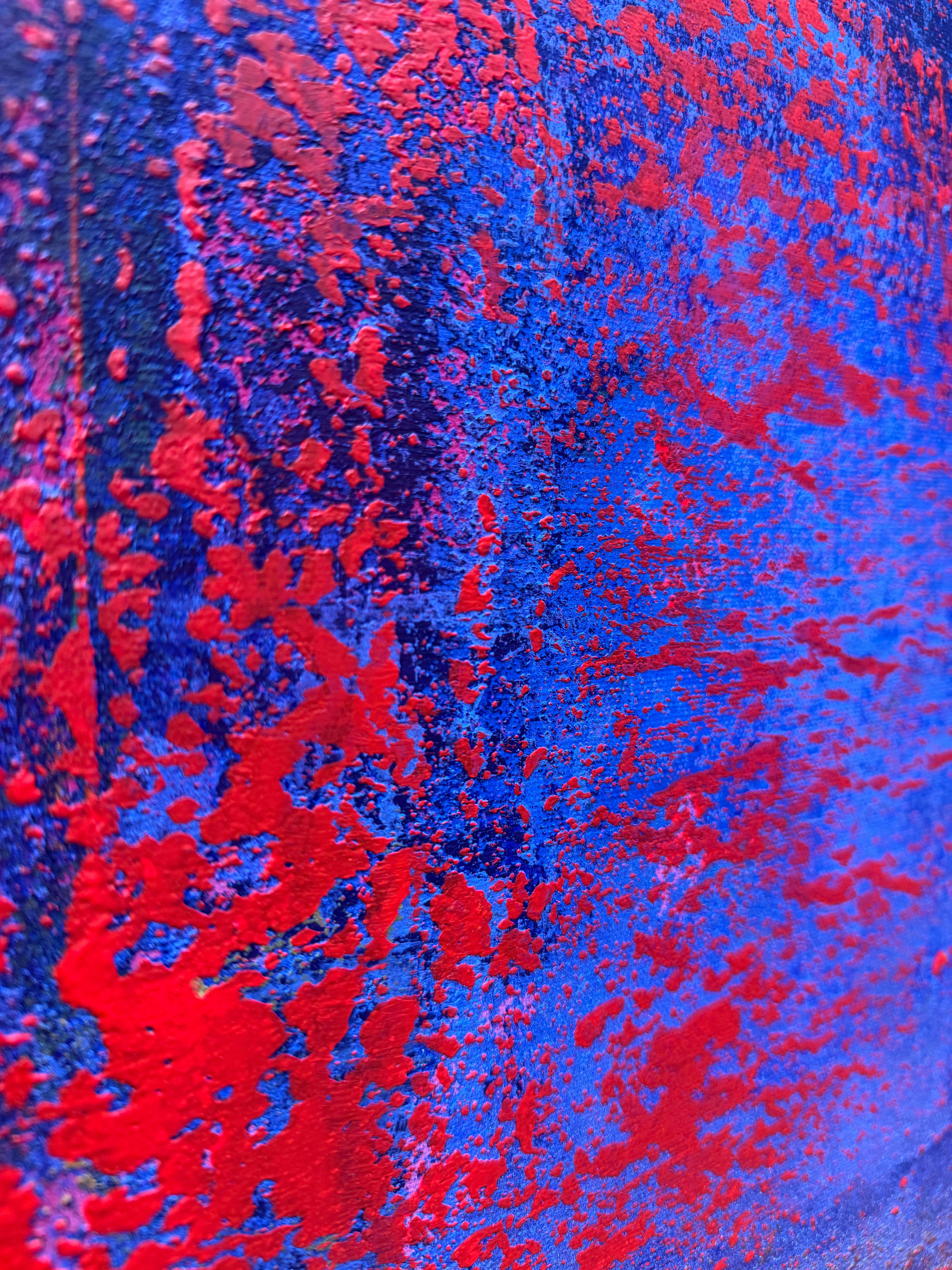 Between flame and blue Painting