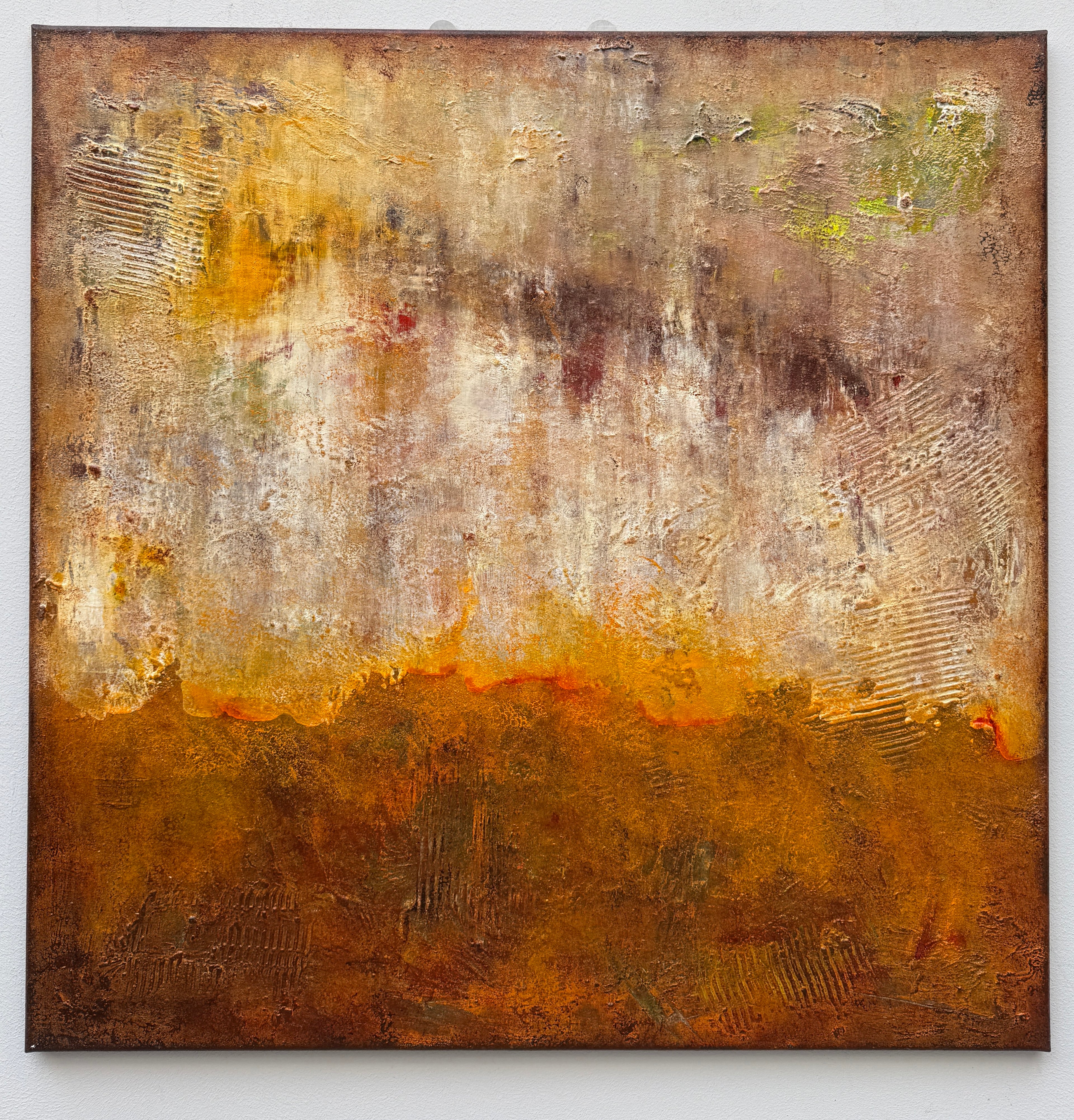On the Edge of Fire Painting