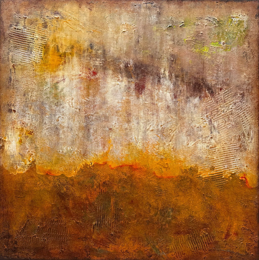 On the Edge of Fire Painting