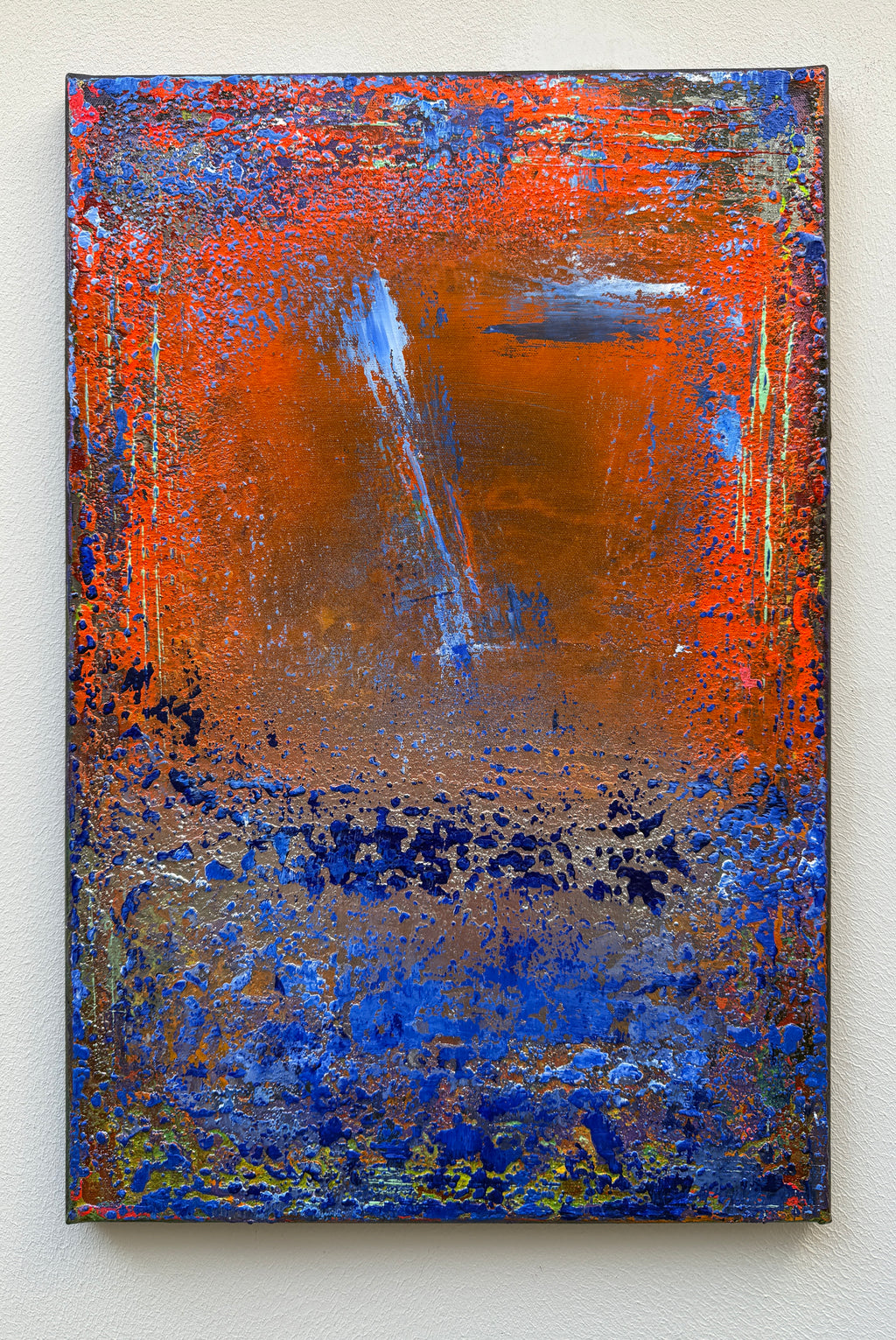 Rusty Sky, Blue Abyss Painting