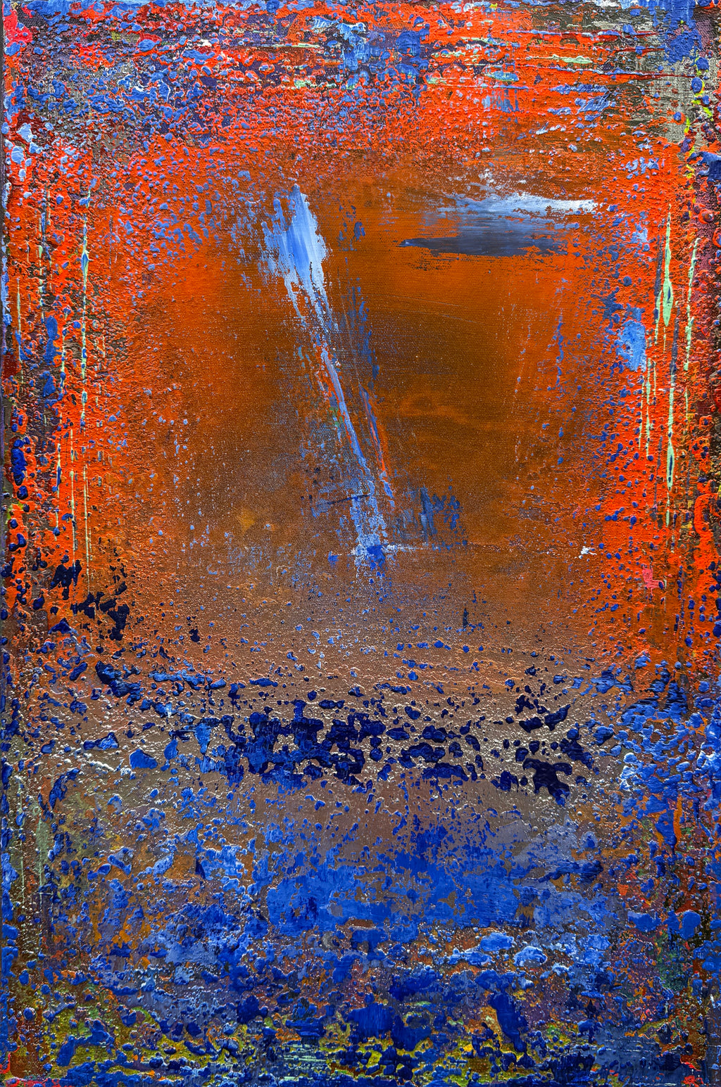 Rusty Sky, Blue Abyss Painting