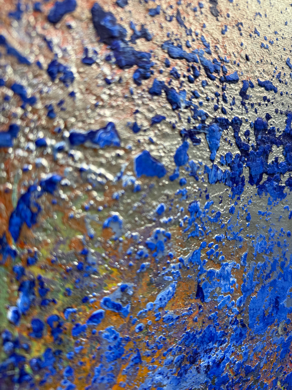 Rusty Sky, Blue Abyss Painting