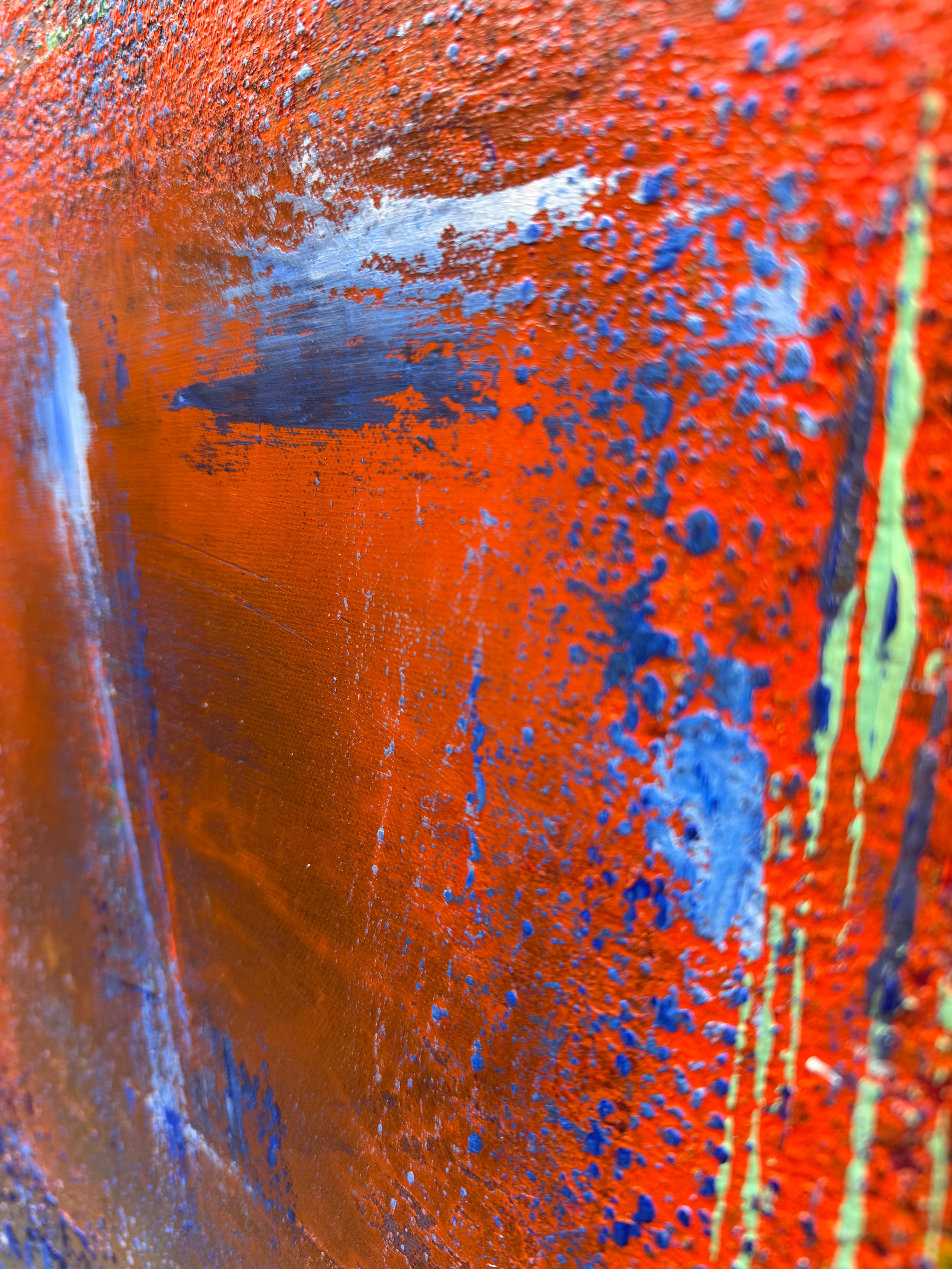 Rusty Sky, Blue Abyss Painting