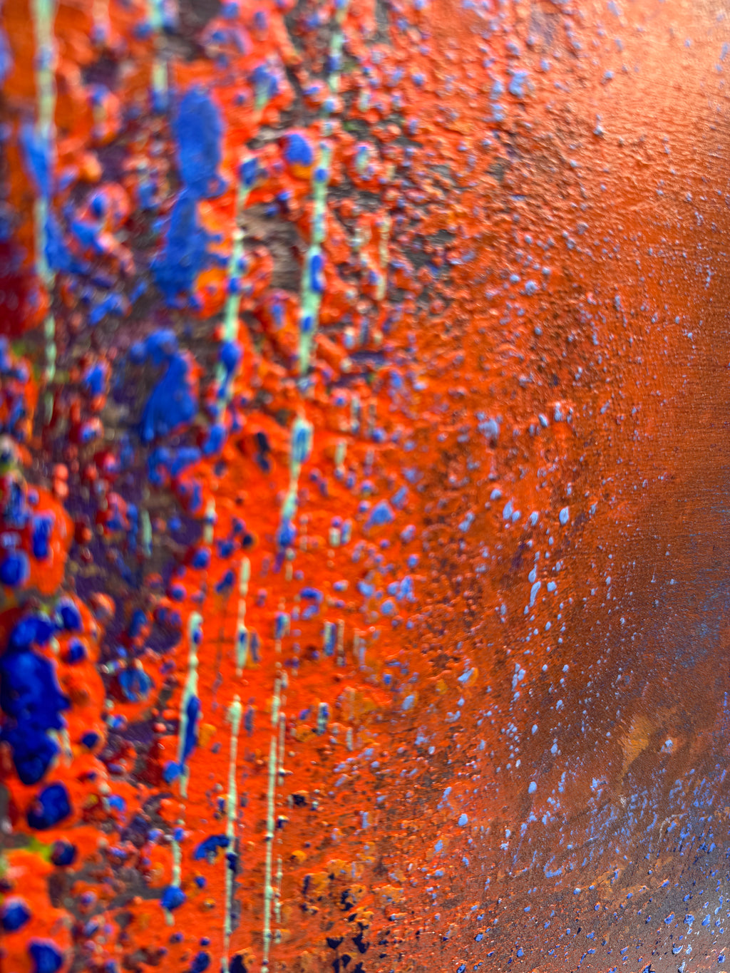 Rusty Sky, Blue Abyss Painting