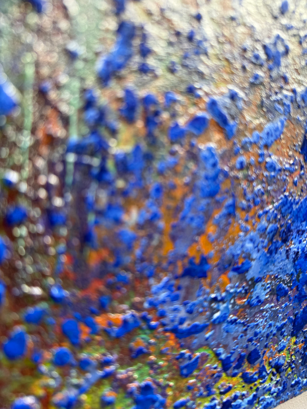Rusty Sky, Blue Abyss Painting