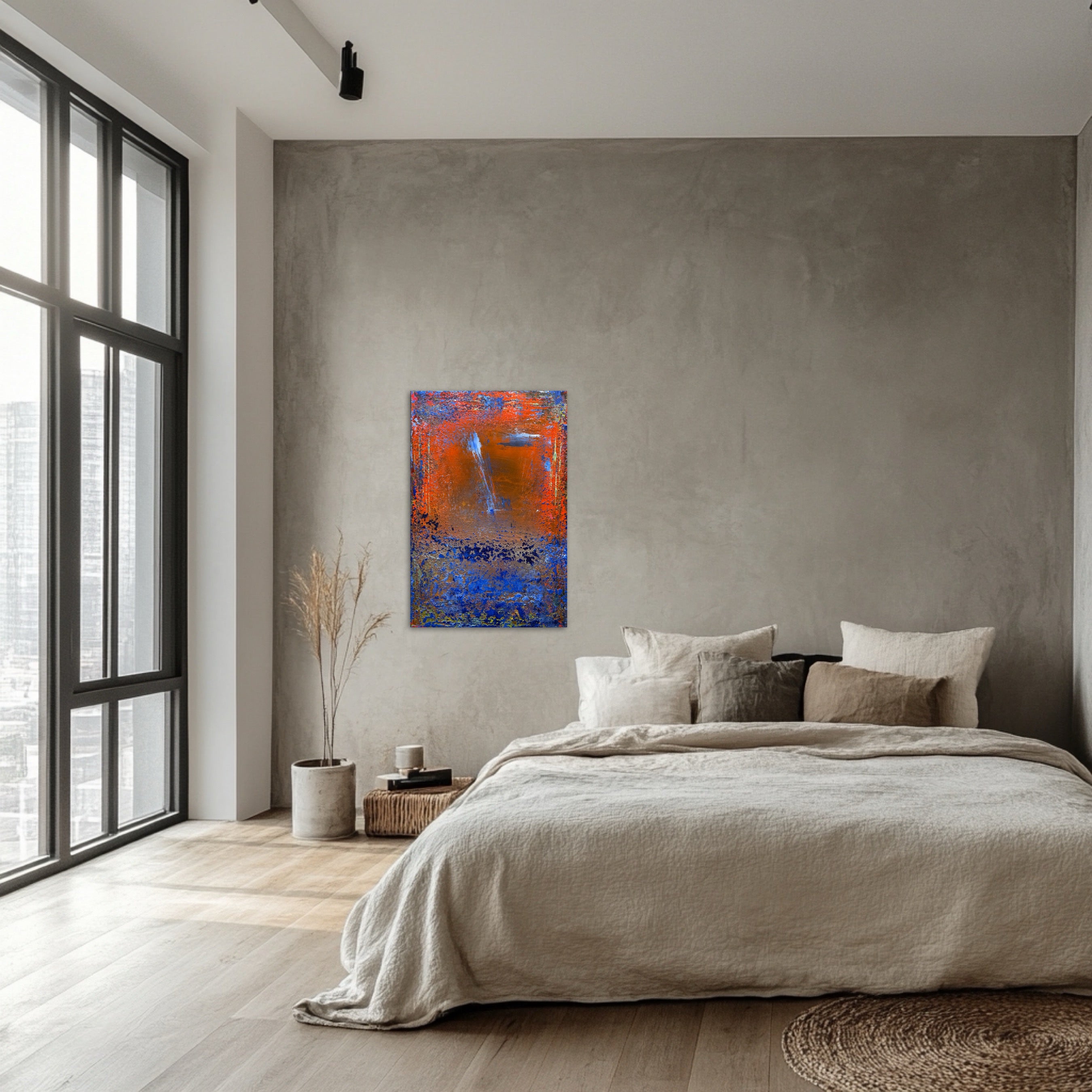 Rusty Sky, Blue Abyss Painting