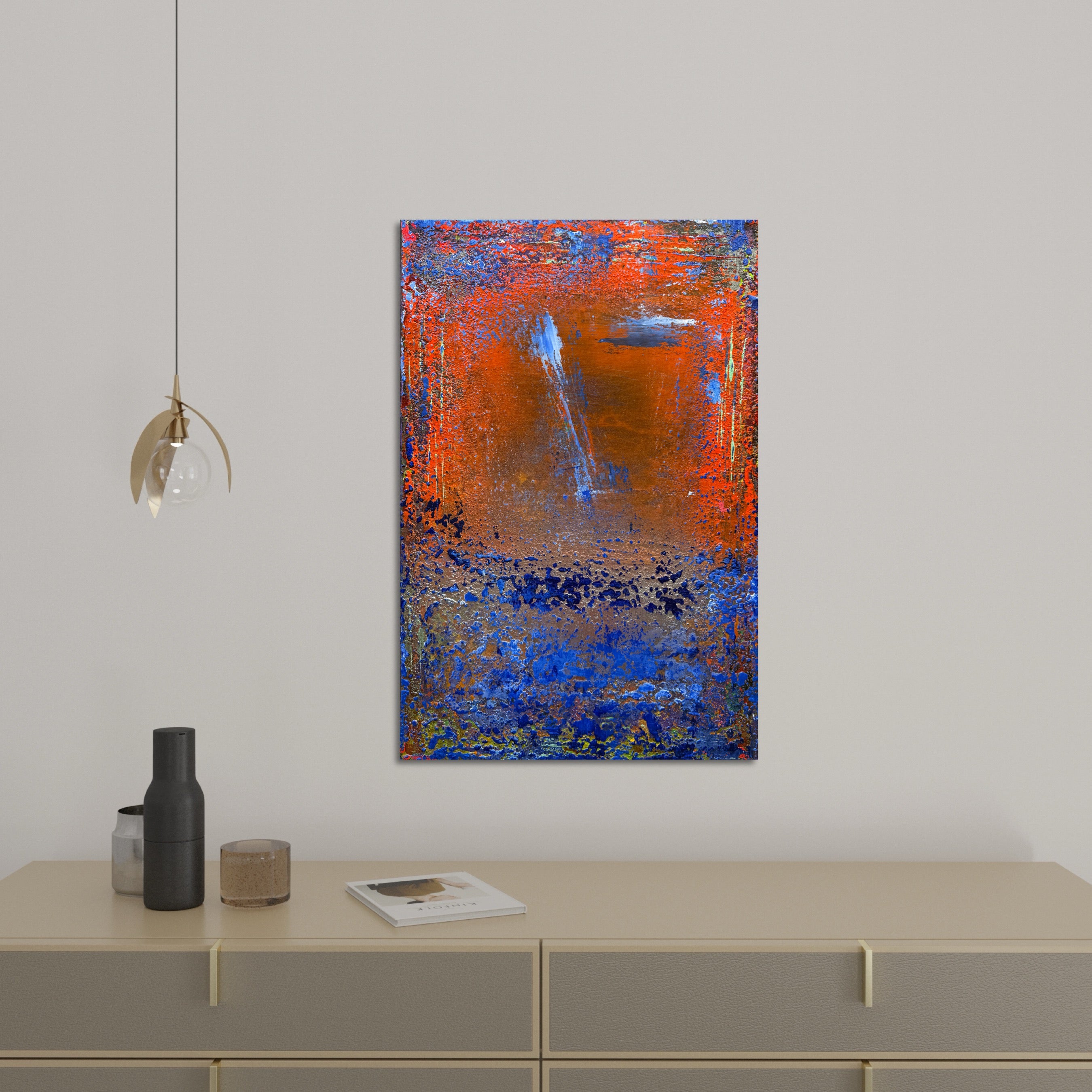 Rusty Sky, Blue Abyss Painting
