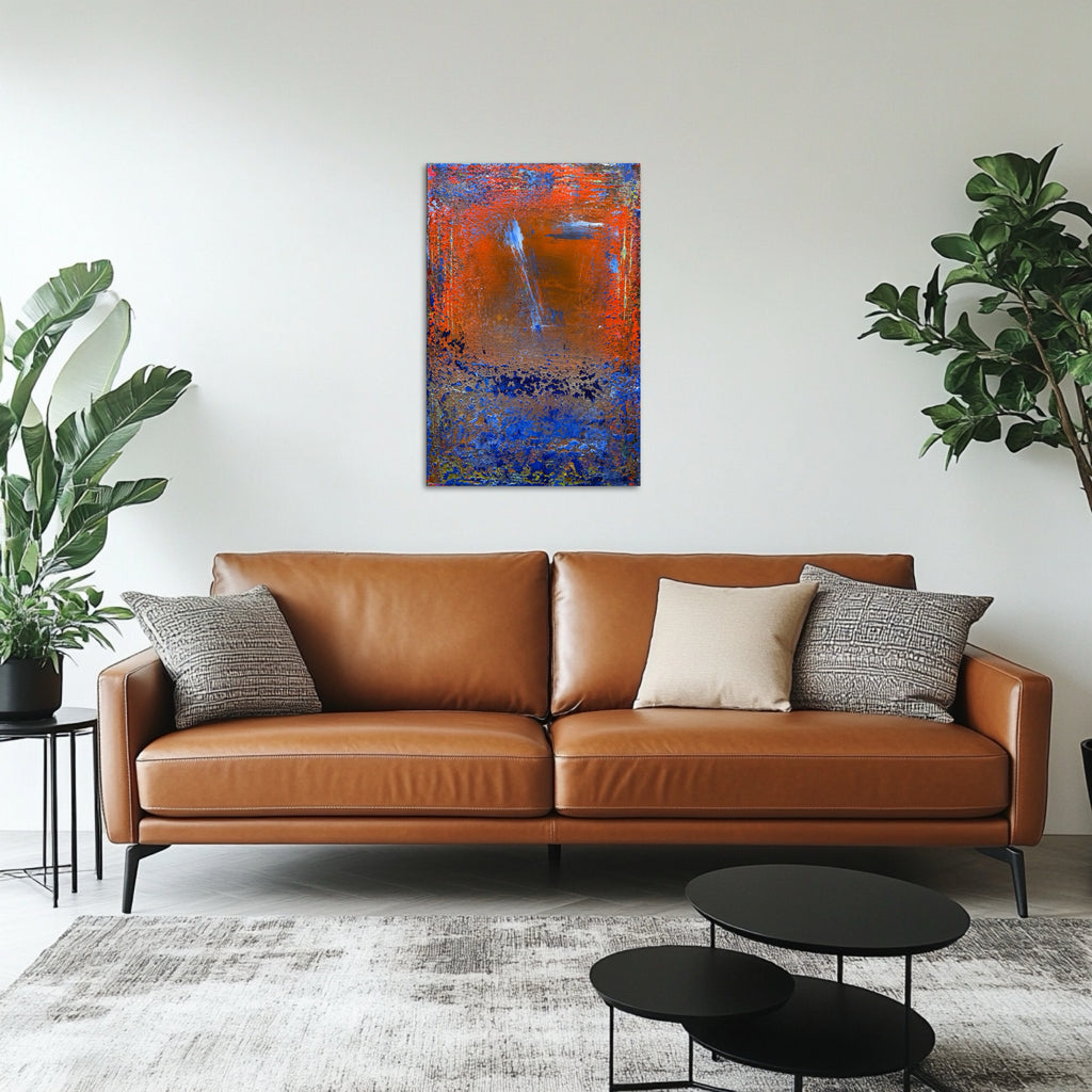 Rusty Sky, Blue Abyss Painting