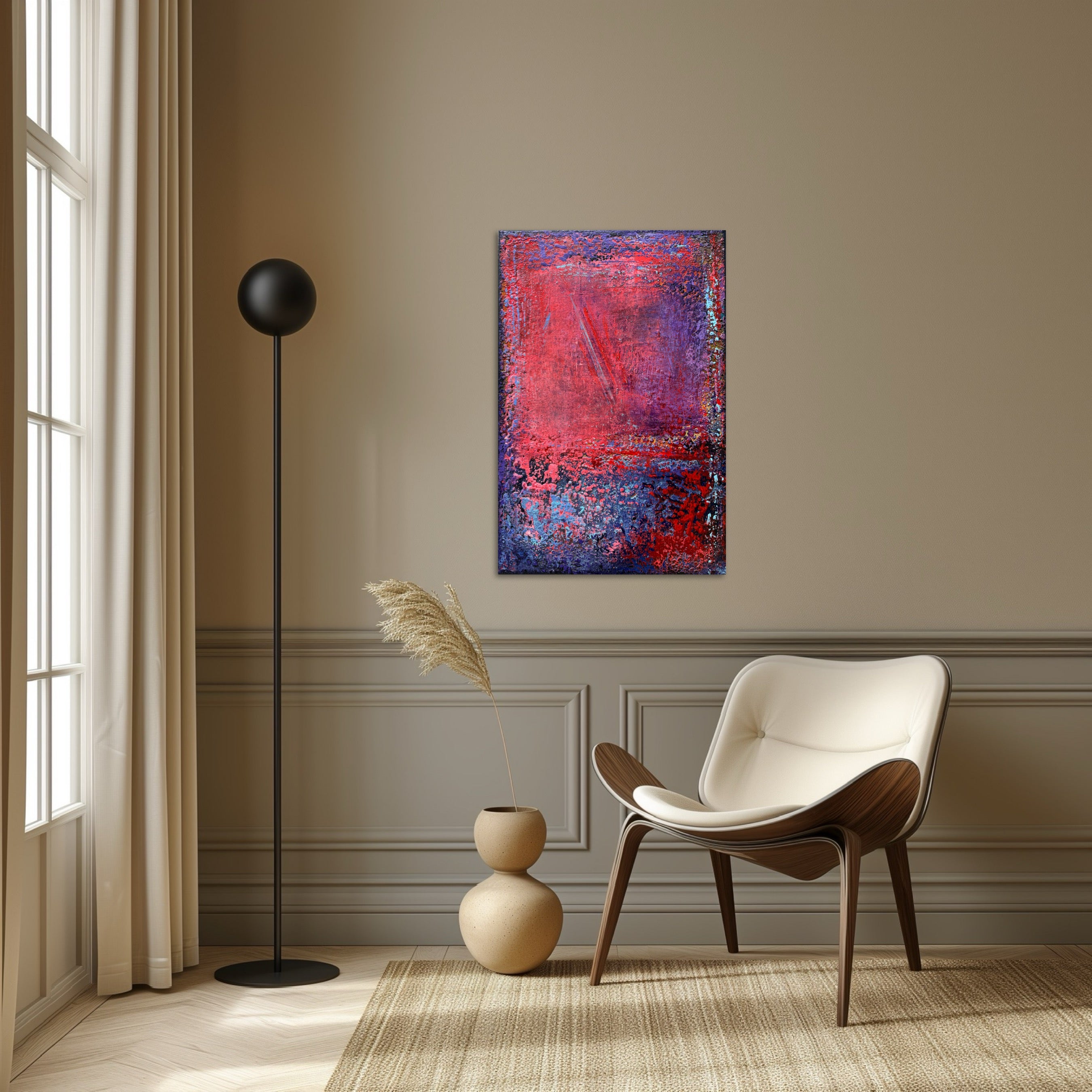 Trace of Lightning in Silence Painting