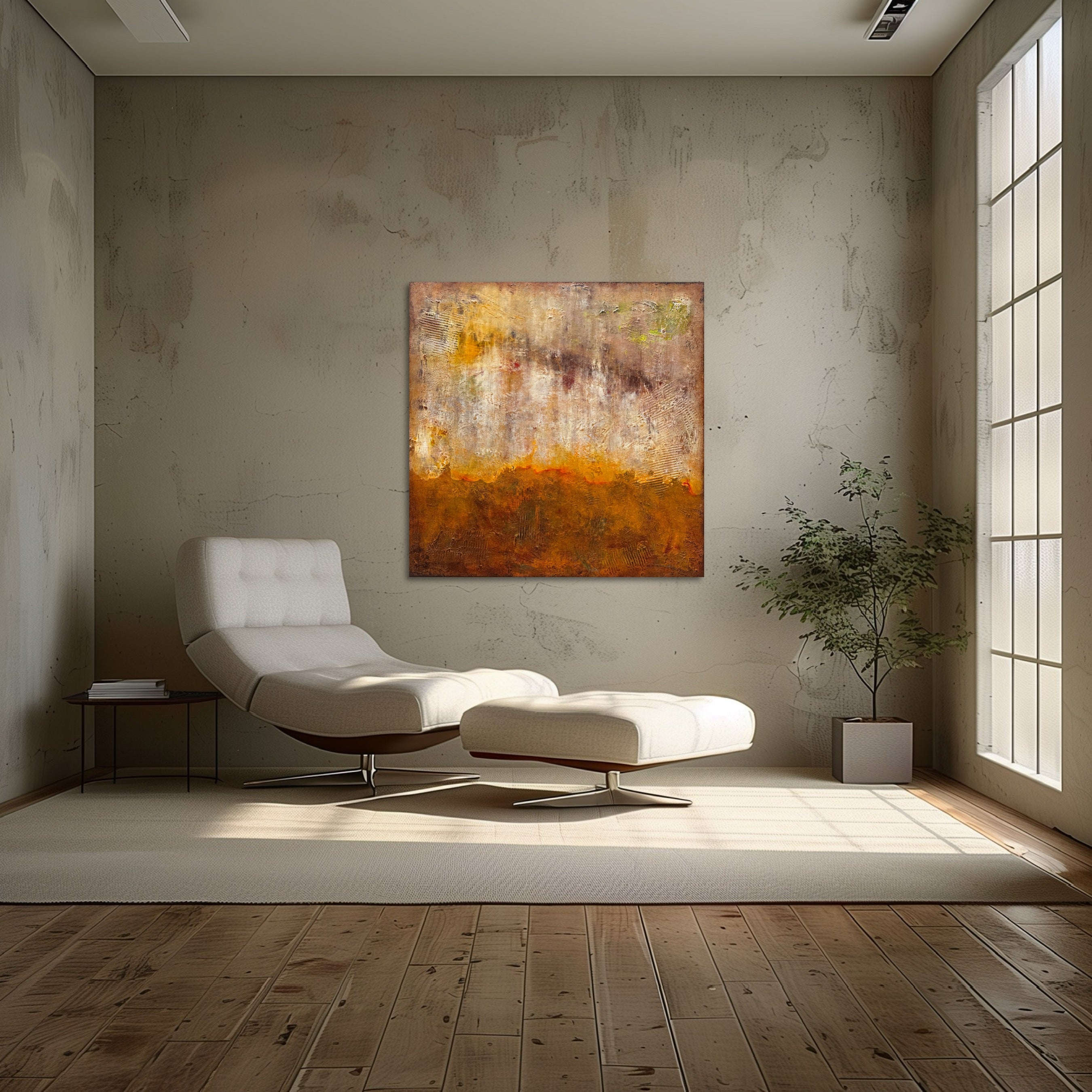 On the Edge of Fire Painting
